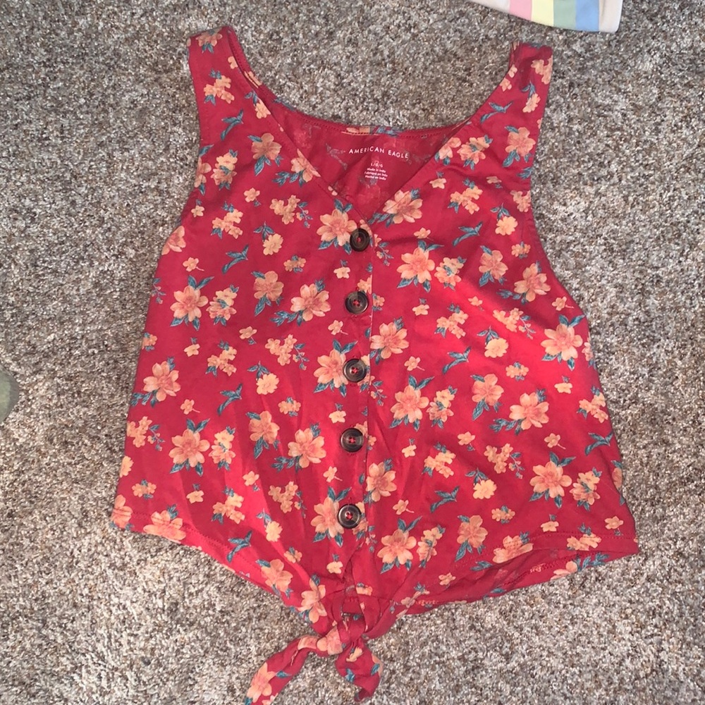 American eagle cropped tank